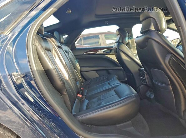 3LN6L5FC4JR613588 2018 LINCOLN MKZ Blue უკანა სავარძლების ხედი