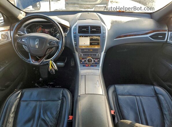 3LN6L5FC4JR613588 2018 LINCOLN MKZ Blue წინა პანელის ხედი
