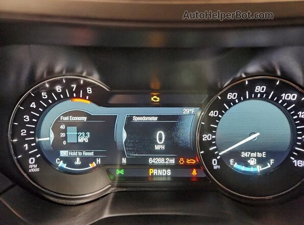 3LN6L5FC4JR620489 2018 LINCOLN MKZ White Instrument cluster view