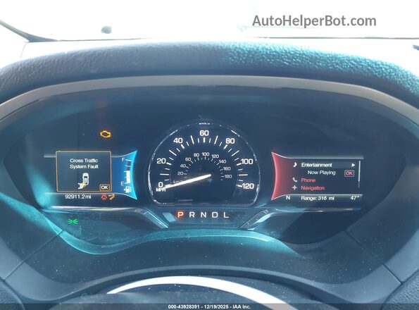 3LN6L5LU7KR631114 2019 LINCOLN MKZ HYBRID Black Widok tylnych siedzeń