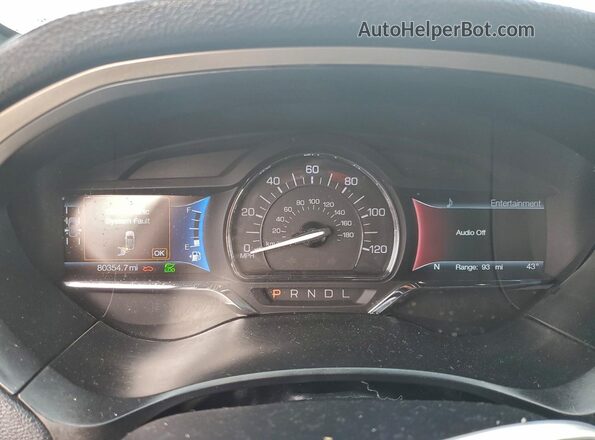 3LN6L5LU7LR615786 2020 LINCOLN MKZ Белый Вид щитка приборов
