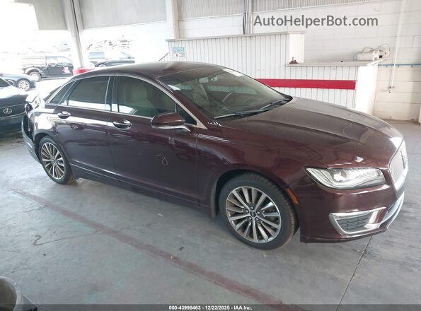 3LN6L5LU8JR611050 2018 LINCOLN MKZ HYBRID Темно-бордовый Вид задней части салона