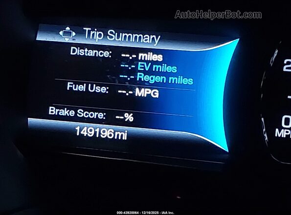3LN6L5MU2HR626653 2017 LINCOLN MKZ HYBRID Серый Панорамный вид салона 360°