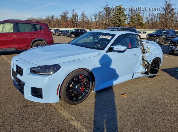 3MF13DM01R8E49488 2024 BMW M2 Синий Передняя левая четверть