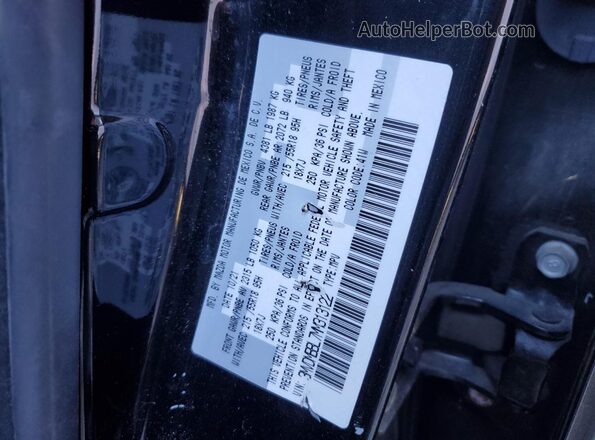 3MVDMBBL7MM313122 2021 MAZDA CX-30 Black Вид наклейки з VIN-кодом