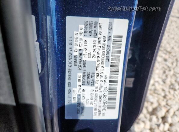 3MVDMBCM1PM517314 2023 MAZDA CX-30 Синий Вид наклейки с VIN-кодом