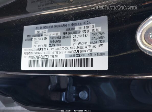 3MVDMBCM8PM582063 2023 MAZDA CX-30 Черный Вид подкапотного пространства