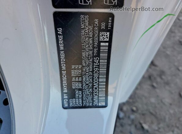 3MW33CM00R8D97645 2024 BMW OTHER Белый Вид наклейки с VIN-кодом
