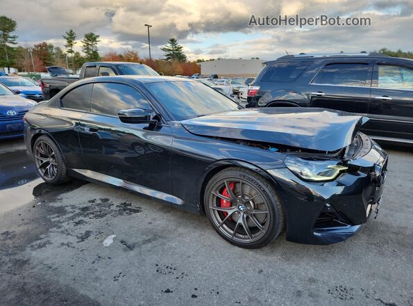 3MW43CM08P8D25836 2023 BMW M2 Черный Передняя правая четверть