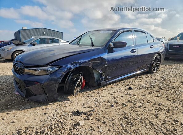 3MW49FF05P8C80349 2023 BMW M3 Синий Передняя левая четверть