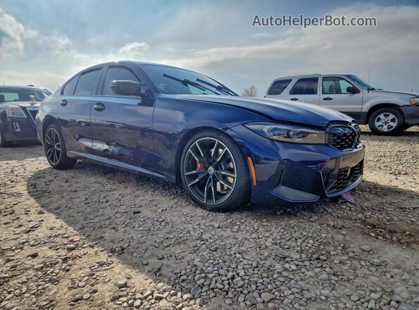 3MW49FF05P8C80349 2023 BMW M3 Синий Передняя правая четверть