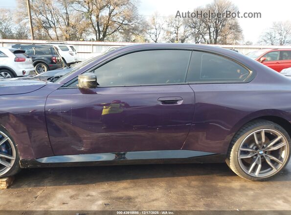 3MW53CM02N8C35731 2022 BMW M2 Фиолетовый Панорамный вид салона 360°