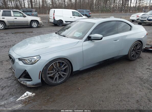 3MW53CM05N8C48070 2022 BMW M2 Серый Передняя левая четверть