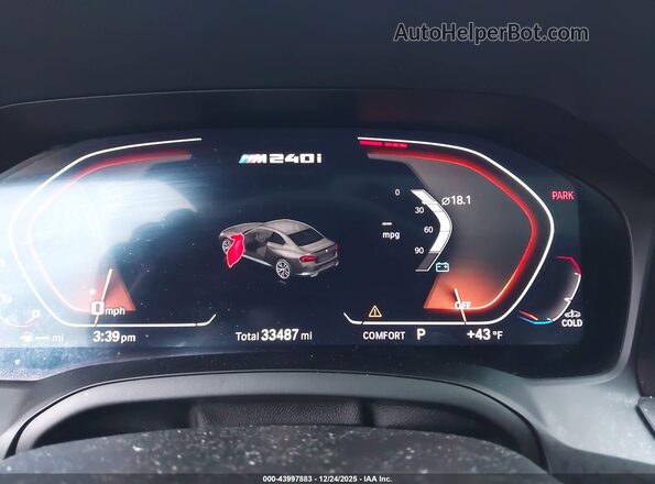 3MW53CM05N8C48070 2022 BMW M2 Серый Вид задних сидений