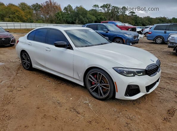 3MW5U7J07N8C40450 2022 BMW M3 Белый Передняя правая четверть
