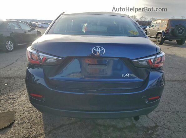 3MYDLBYV4JY312366 2018 TOYOTA YARIS Blue Rear view