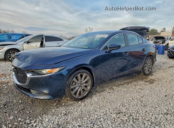 3MZBPABLXMM203768 2021 MAZDA 3 Blue Առջևի ձախ երեք քառորդ տեսարան