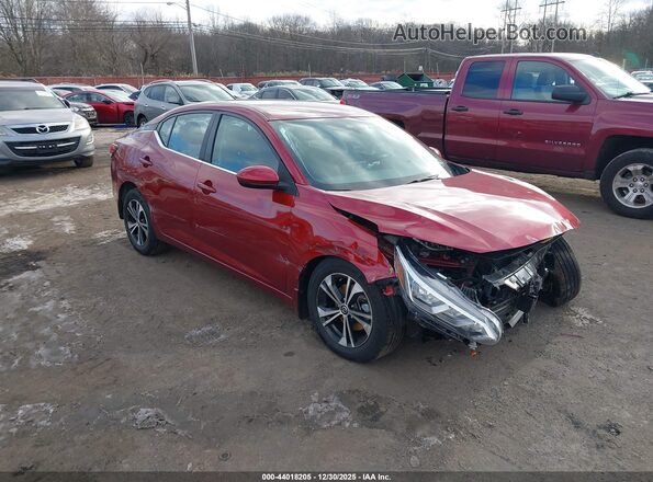 3N1AB8CV0MY207510 2021 NISSAN SENTRA Красный 