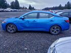 2021 Nissan Sentra Sv Синий vin: 3N1AB8CV1MY305512