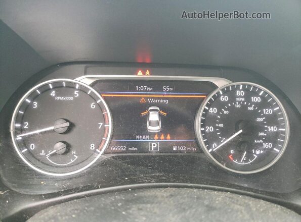 3N1AB8CV1MY305512 2021 NISSAN SENTRA Синий Вид щитка приборов