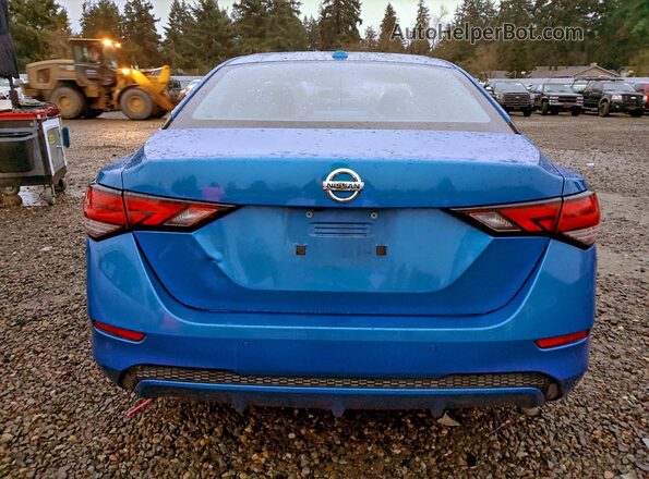 3N1AB8CV1MY305512 2021 NISSAN SENTRA Синий Вид сзади