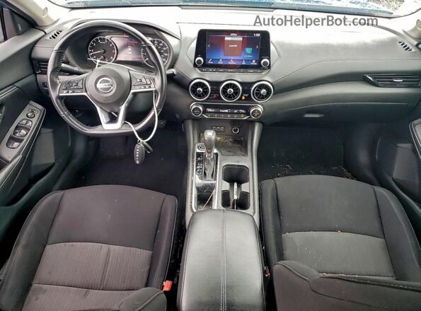 3N1AB8CV1MY305512 2021 NISSAN SENTRA Синий Вид панели приборов