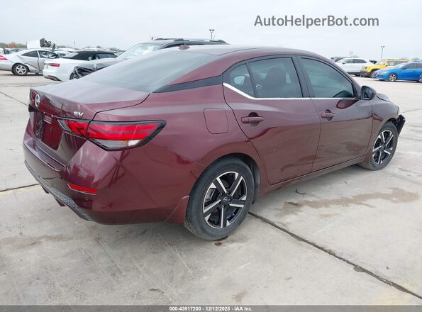 3N1AB8CV9RY376836 2024 NISSAN SENTRA Burgundy უკანა მარჯვენა