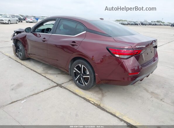 3N1AB8CV9RY376836 2024 NISSAN SENTRA Burgundy უკანა მარცხენა