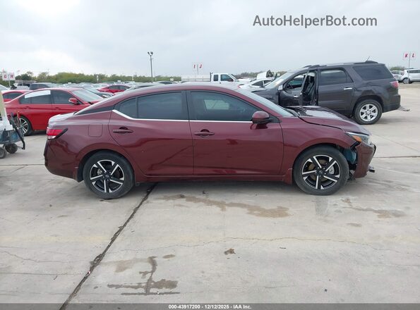 3N1AB8CV9RY376836 2024 NISSAN SENTRA Burgundy უკანა სალონის ხედი