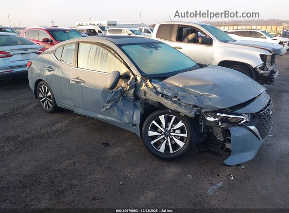 3N1AB8CVXSY405427 2025 NISSAN SENTRA Gray Widok wnętrza z tyłu