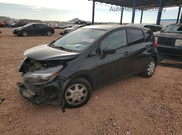 3N1CE2CP6KL356559 2019 NISSAN VERSA Black Առջևի ձախ երեք քառորդ տեսարան