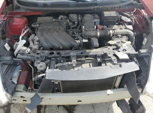 3N1CN7AP2GL885952 2016 NISSAN VERSA Красный Вид задней части салона