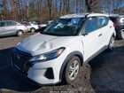 2022 Nissan Kicks S Xtronic Cvt White vin: 3N1CP5BV2NL521877
