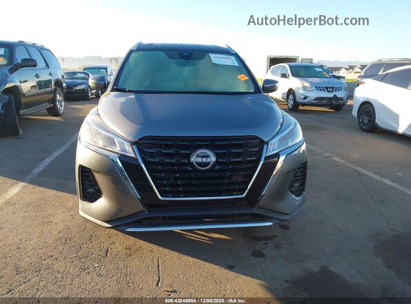 3N1CP5CV2PL507527 2023 NISSAN KICKS Silver Instrument cluster view