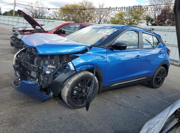 3N1CP5DV6PL504757 2023 NISSAN KICKS Blue Vista tres cuartos delantera izquierda