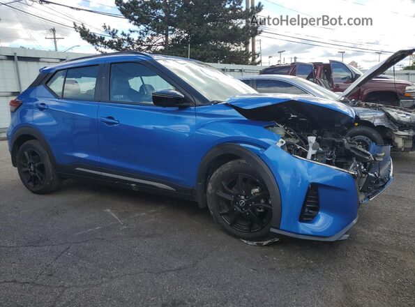 3N1CP5DV6PL504757 2023 NISSAN KICKS Blue Delantero derecho