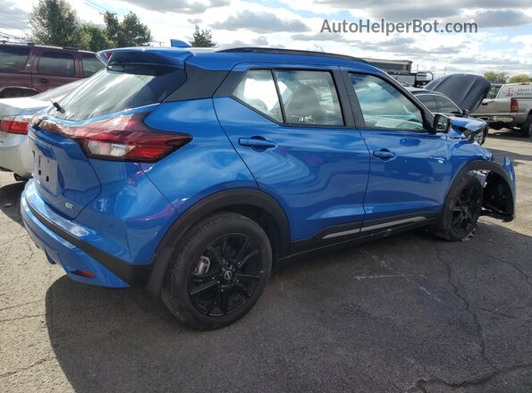 3N1CP5DV6PL504757 2023 NISSAN KICKS Blue Trasero derecho