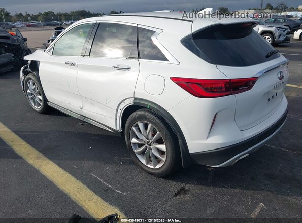 3PCAJ5AA4MF114497 2021 INFINITI QX50 White Trasero izquierdo