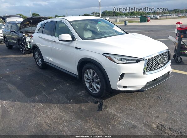3PCAJ5AA4MF114497 2021 INFINITI QX50 White Delantero derecho