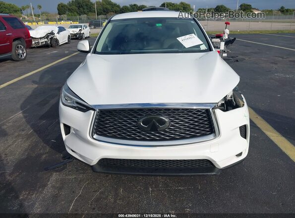 3PCAJ5AA4MF114497 2021 INFINITI QX50 White Vista del cuadro de instrumentos