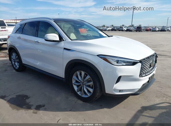 3PCAJ5BAXMF105429 2021 INFINITI QX50 Белый Передняя правая четверть