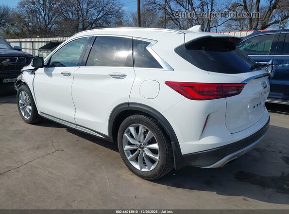 3PCAJ5BAXMF105429 2021 INFINITI QX50 Белый Задняя левая четверть