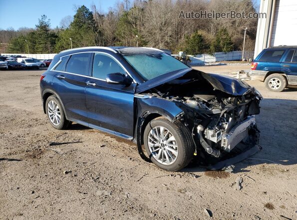 3PCAJ5BAXPF118654 2023 INFINITI QX50 Синий Передняя правая четверть