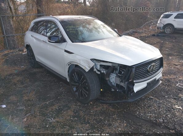 3PCAJ5BB1NF108200 2022 INFINITI QX50 White Vista frontal