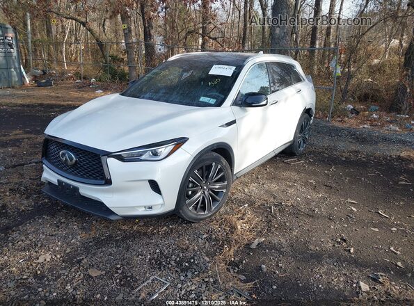 3PCAJ5BB1NF108200 2022 INFINITI QX50 White Vista tres cuartos delantera izquierda