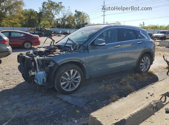 3PCAJ5BB3NF113219 2022 INFINITI QX50 Серый Передняя левая четверть