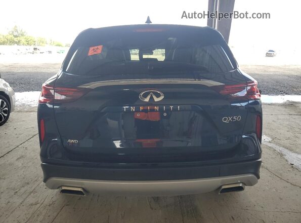 3PCAJ5BB3SF109604 2025 INFINITI QX50 Blue Vista trasera