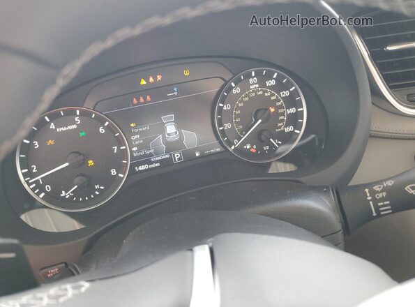3PCAJ5BB3SF109604 2025 INFINITI QX50 Blue Vista del cuadro de instrumentos