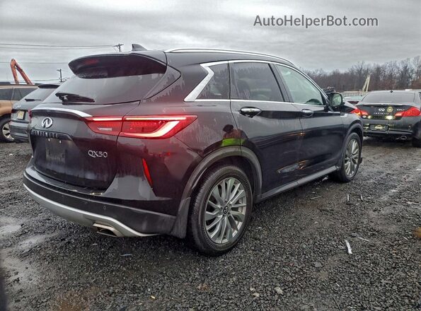 3PCAJ5BB6RF112121 2024 INFINITI QX50 Black Tył prawy
