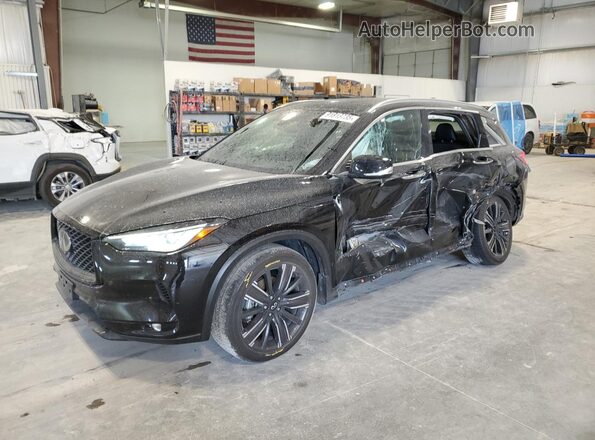 3PCAJ5BB7NF108220 2022 INFINITI QX50 Черный Передняя левая четверть